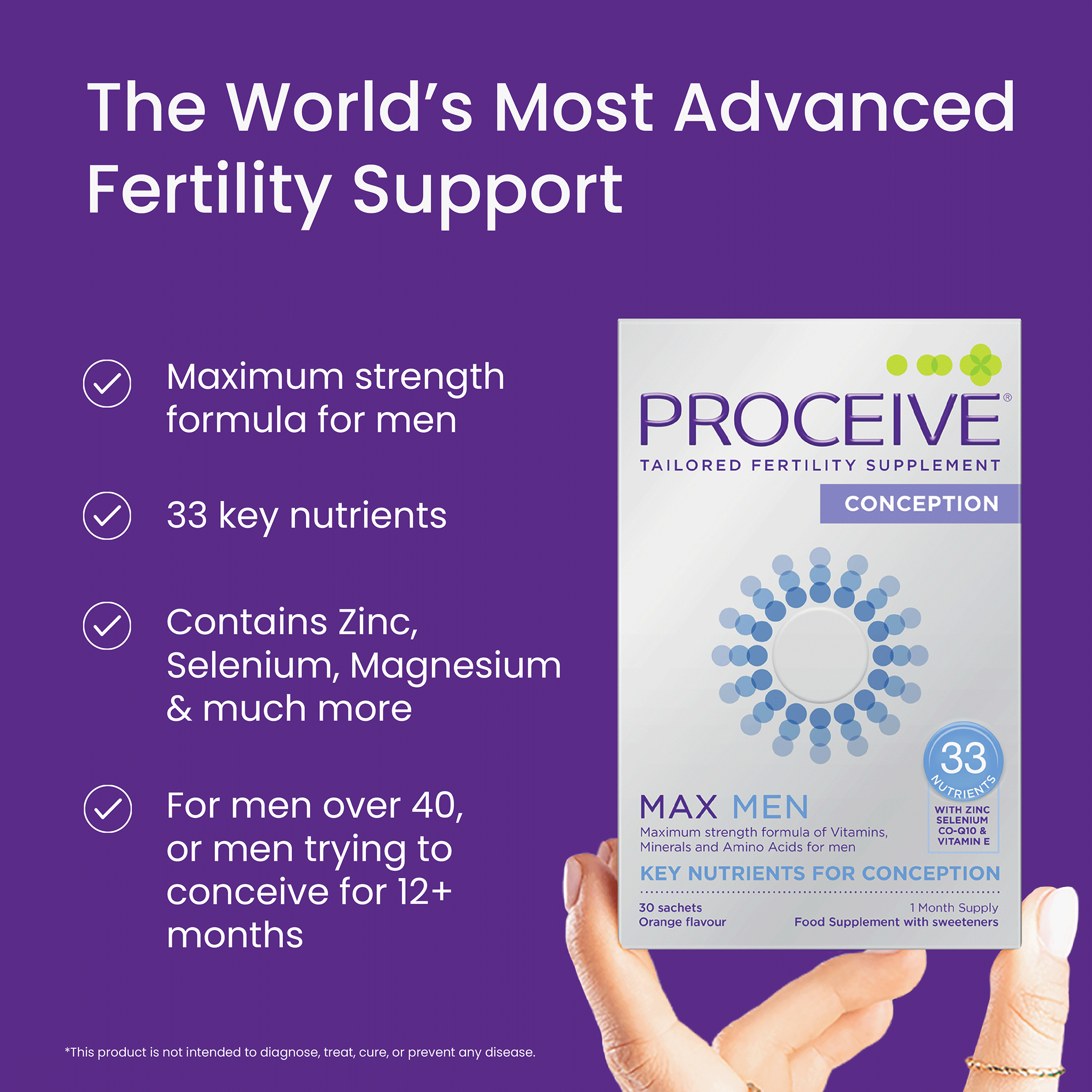 Proceive Max Men - Worlds Most Advanced Fertility Support