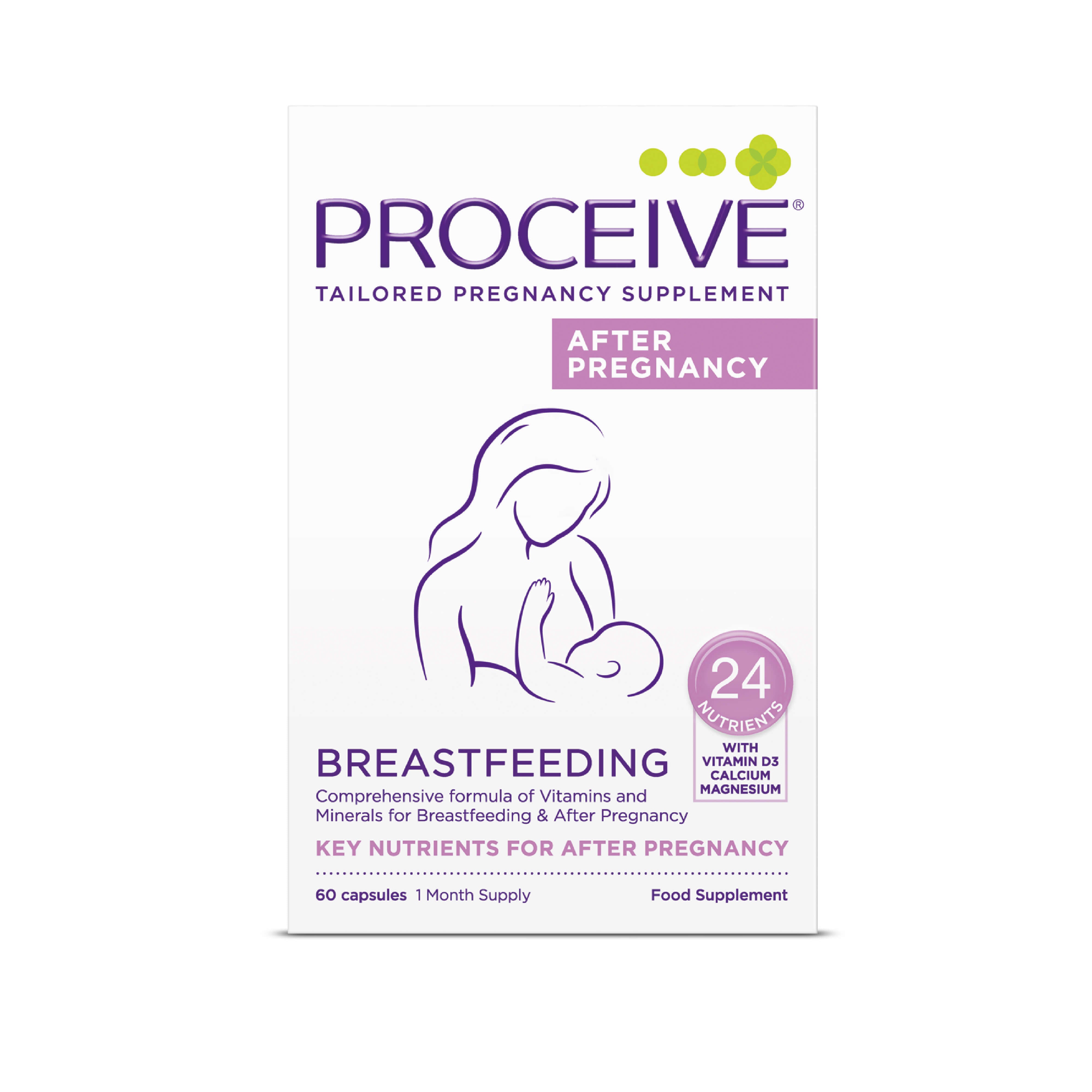 Proceive Breastfeeding - Key Nutrients for After Pregnancy - 24 Nutrients